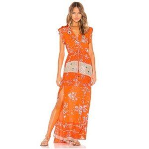 NWT Maaji Flowering Secret Clinched Waist Maxi Dress